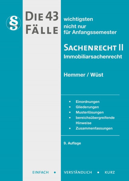 43 Fälle - Sachenrecht II (Skript Zivilrecht)