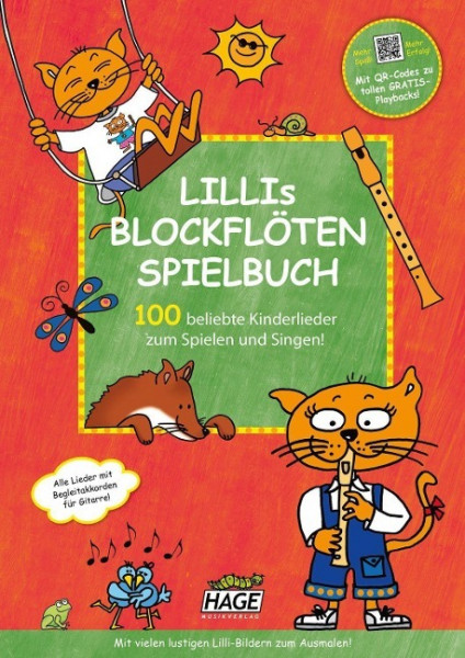Lillis Blockflöten Spielbuch mit QR-Code zum Download