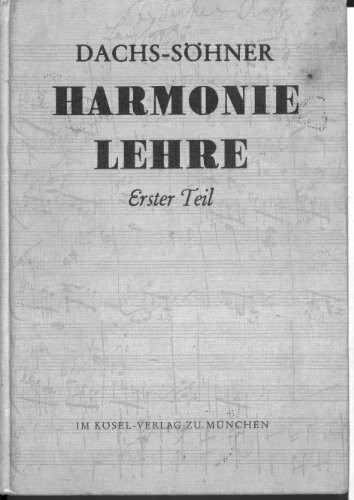 Harmonielehre, Bd.1