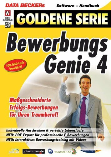 Goldene Serie. Bewerbungsgenie 4. CD-ROM für Windows ab 98/98SE/ME/2000/XP