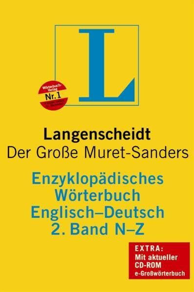 Langenscheidt Enzyklopädisches Wörterbuch Englisch - Buch mit CD-ROM, 2. Band N-Z: Der Große Muret-Sanders, Englisch-Deutsch