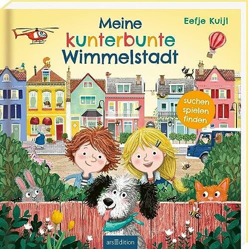 Meine kunterbunte Wimmelstadt: Lustiges Wimmelbuch mit Extra-Suchleiste für Kinder ab 24 Monaten