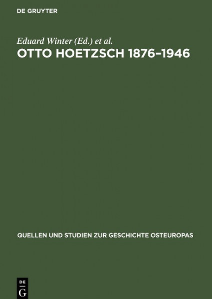 Otto Hoetzsch 1876¿1946