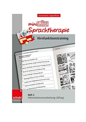 miniLÜK-Sprachtherapie - Hirnfunktionstraining: Heft 2 Informationsverarbeitung Alltag (Schubi-LÜK-Sprachtherapie Erwachsene)