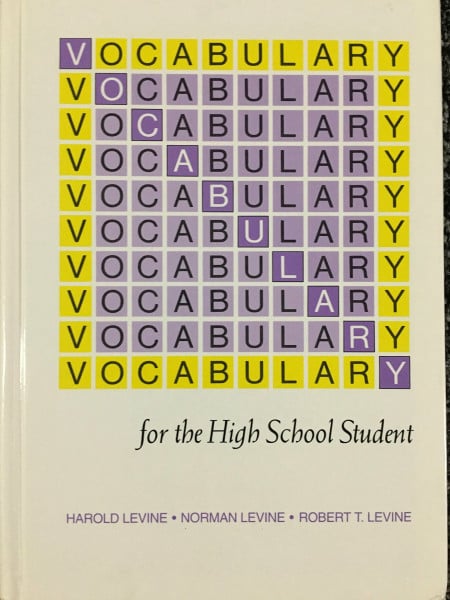 Vocabulary for the High School Student