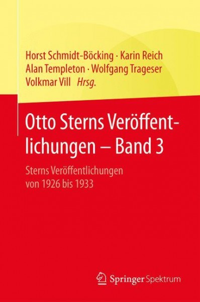 Otto Sterns Veröffentlichungen - Band 3