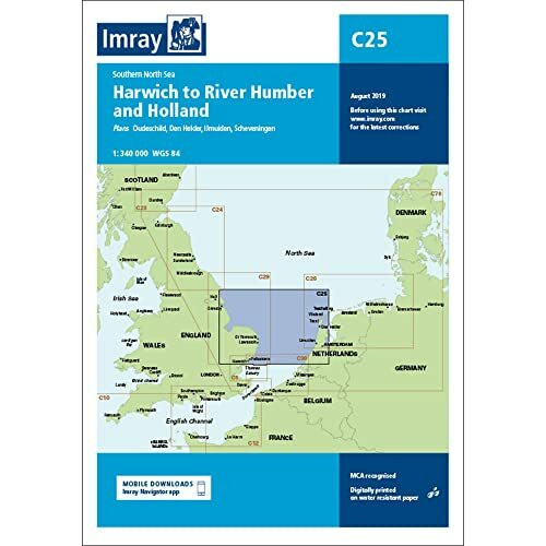 Imray Chart C25: Harwich to River Humber and Holland (C Series)