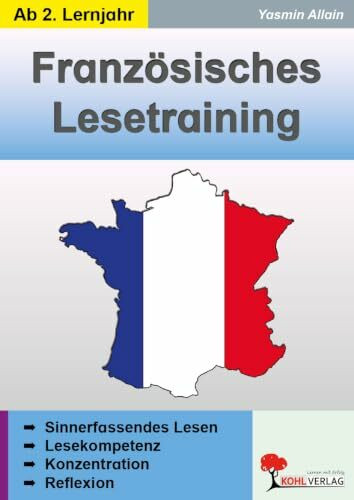 Französisches Lesetraining sinnerfassendes Lesen Französisch Sekundarstufe Klasse 6 7 8 9 10 11 12 13 | Lesekompetenz Textverständnis Förderbedarf | ... Lesen in französischer Sprache