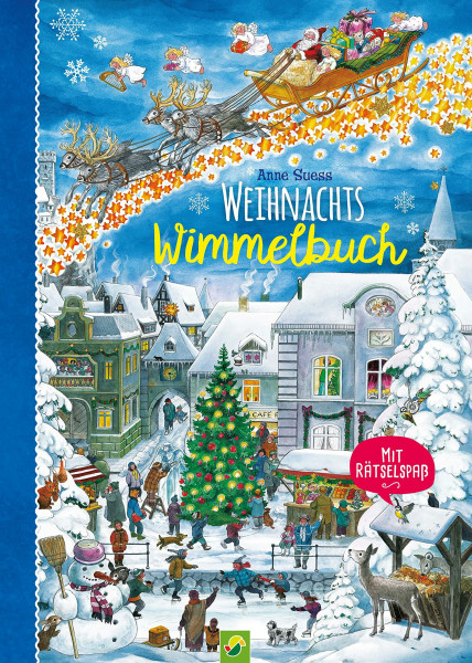 Weihnachtswimmelbuch für Kinder ab 2 Jahren: Wimmelbuch Weihnachten mit Rätselspaß I Von Hand illustriert - ohen KI (Wimmelbücher)