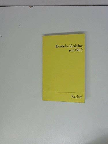 Deutsche Gedichte seit 1960.