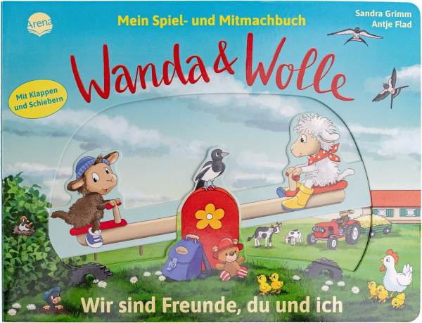 Mein Spiel- und Mitmachbuch – Wanda und Wolle. Wir sind Freunde, du und ich: Gefühle aus dem Kinderalltag erleben und begleiten! Ein Spiel- und ... und Schiebern ab 2 Jahren. Bauernhof. Schafe