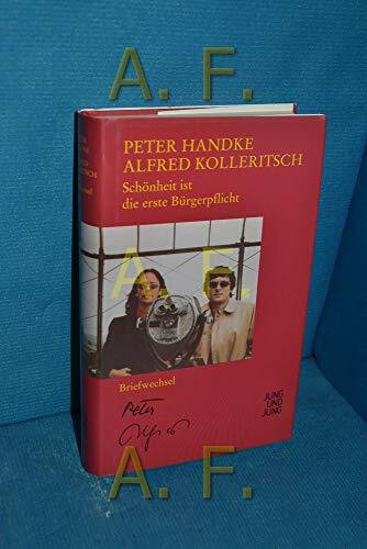 Schönheit ist die erste Bürgerpflicht: Briefwechsel