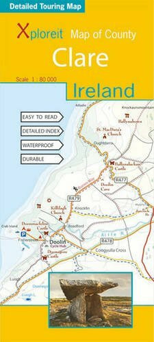 Xploreit Map of County Clare, Ireland (Xploreit County Series)