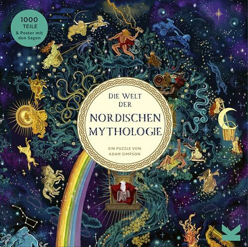 Laurence King Die Welt der nordischen Mythologie. EIN 1000-Teile-Puzzle, Yellow
