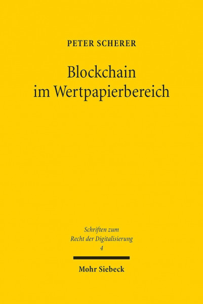 Blockchain im Wertpapierbereich