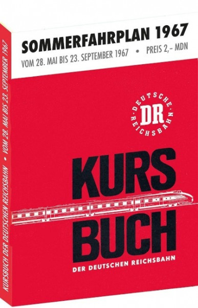 Kursbuch der Deutschen Reichsbahn - Sommerfahrplan 1967