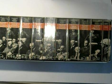 Der Nürnberger Prozess gegen die Hauptkriegsverbrecher vom 14. November 1945 - 1. Oktober 1946. 24 Bände plus Zeittafel in 13 Büchern: Band I und II / Band 1 und 2: Einführungsband (Fotomechanischer N