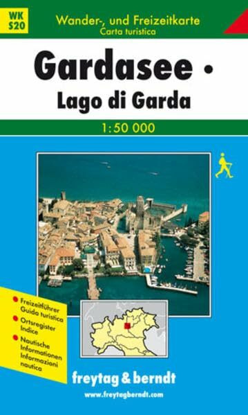 Freytag Berndt Wanderkarten, Gardasee: Mit Nautischen Infos. 1:50000 (Freytag und Berndt Wanderkarten Südtirol)