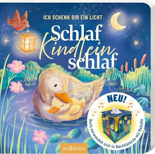 Ich schenk dir ein Licht! Schlaf, Kindlein, schlaf: Neuheit: Nachtlampe & Spieluhr in einem Bilderbuch | Einschlafhilfe mit magischem Nachtlicht für Babys ab der Geburt