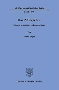 Das Zitiergebot.