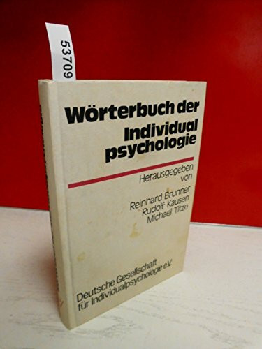 Wörterbuch der Individualpsychologie