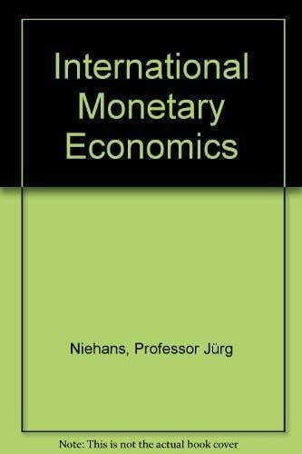 International Monetary Economics International Monetary Economics