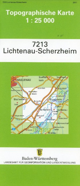Lichtenau-Scherzheim 1 : 25 000
