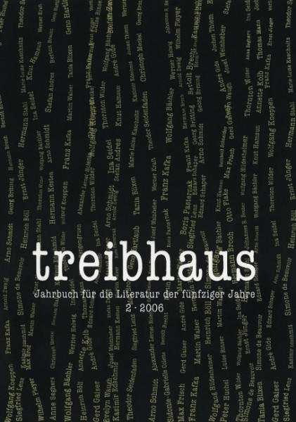 treibhaus 02. Wolfgang Koeppen 1906-1996