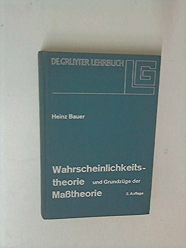 Wahrscheinlichkeitstheorie und Grundzüge der Maßtheorie.