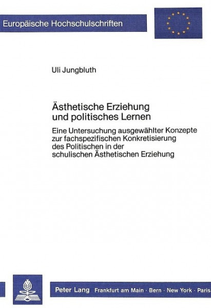 Ästhetische Erziehung und politisches Lernen