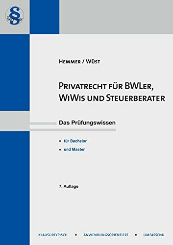 Privatrecht für BWL'er, WiWi`s und Steuerberater