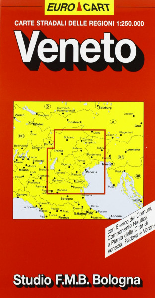 Veneto. Carta della regione 1:250.000 (Euro Cart)
