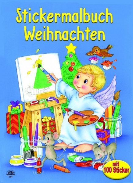 Weihnachtsstickermalheft Christkind