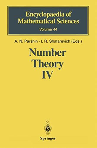 Number Theory IV: Transcendental Numbers (Encyclopaedia of Mathematical Sciences, 44, Band 44)