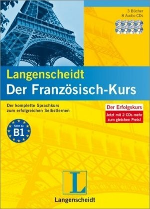 Langenscheidt Der Französisch-Kurs - Set mit 3 Büchern und 8 Audio-CDs