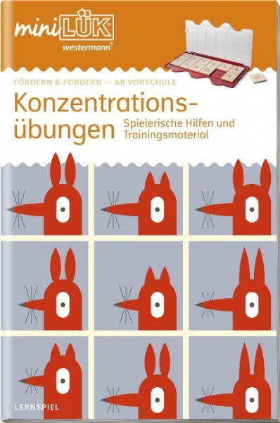 miniLÜK. Fördern & Fordern: Konzentrationsübungen. Vorschule/1./2. Klasse