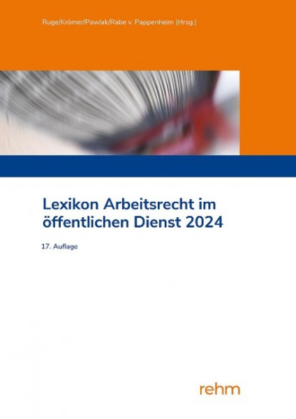 Lexikon Arbeitsrecht im öffentlichen Dienst 2024