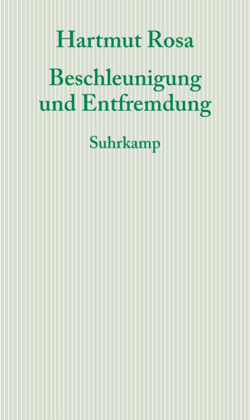 Beschleunigung und Entfremdung: Entwurf einer kritischen Theorie spätmoderner Zeitlichkeit (Graue Reihe)