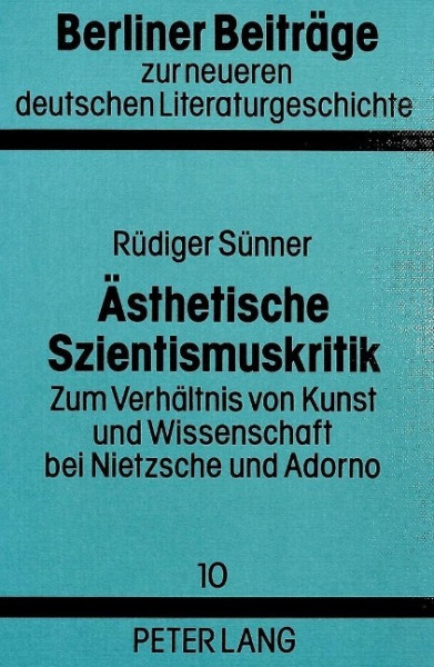 Ästhetische Szientismuskritik