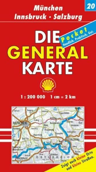 Die Generalkarte Deutschland Pocket. 1:200000: Die Generalkarten Deutschland Pocket, 20 Bl., Bl.20, München, Innsbruck, Salzburg