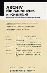 Archiv für Katholisches Kirchenrecht