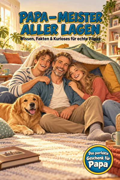 Papa – Meister aller Lagen – Wissen, Fakten & Kurioses für echte Papas: Geschenk für Papa | Vater | Vati | Geschenk für Männer | Papa Geburtstag | ... | 60. Geburtstag | Lustiges Geschenkbuch