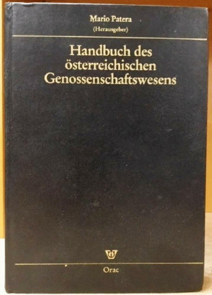 Handbuch des österreichischen Genossenschaftswesens.