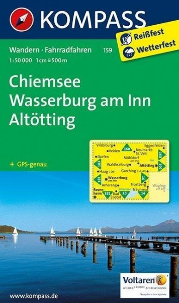 Chiemsee - Wasserburg am Inn - Altötting 1 : 50 000