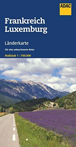 ADAC Länderkarte Frankreich, Luxemburg 1:700.000