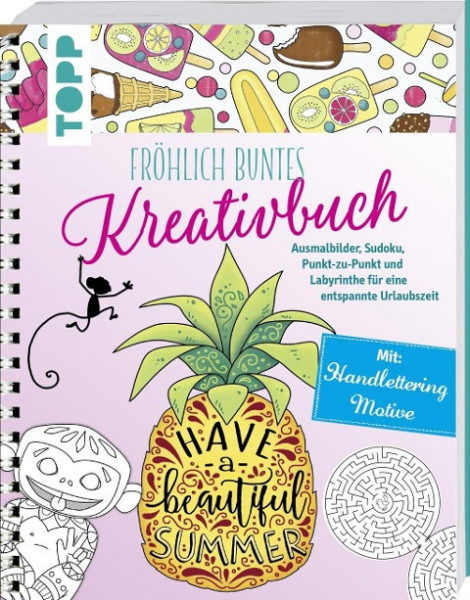 Fröhlich buntes Kreativbuch