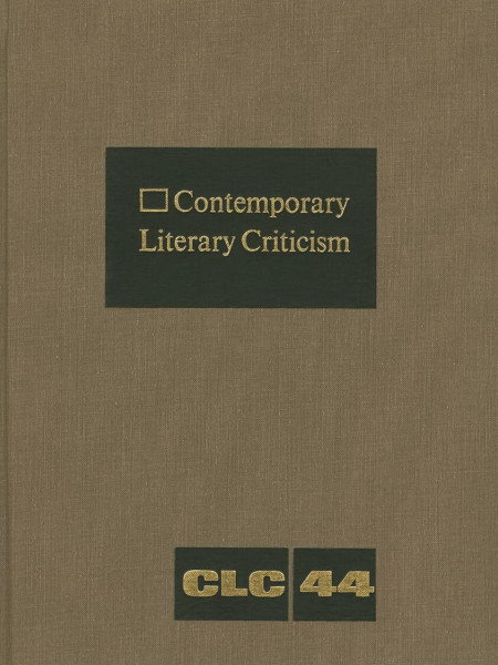 Contemporary Literary Criticism: Excerpts from Criticism of the Works of Today's Novelists, Poets, Playwrights, Short Story Writers, Scriptwriters, &: ... Scriptwriters, and Other Creative Writers