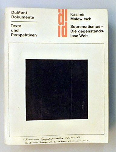 Kasimir Malewitsch: Suprematismus - Die gegenstandslose Welt (DUMONT Taschenbücher)