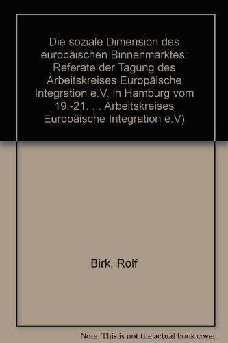 Die soziale Dimension des Europäischen Binnenmarktes