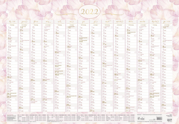 Wandtimer Gingko 2022